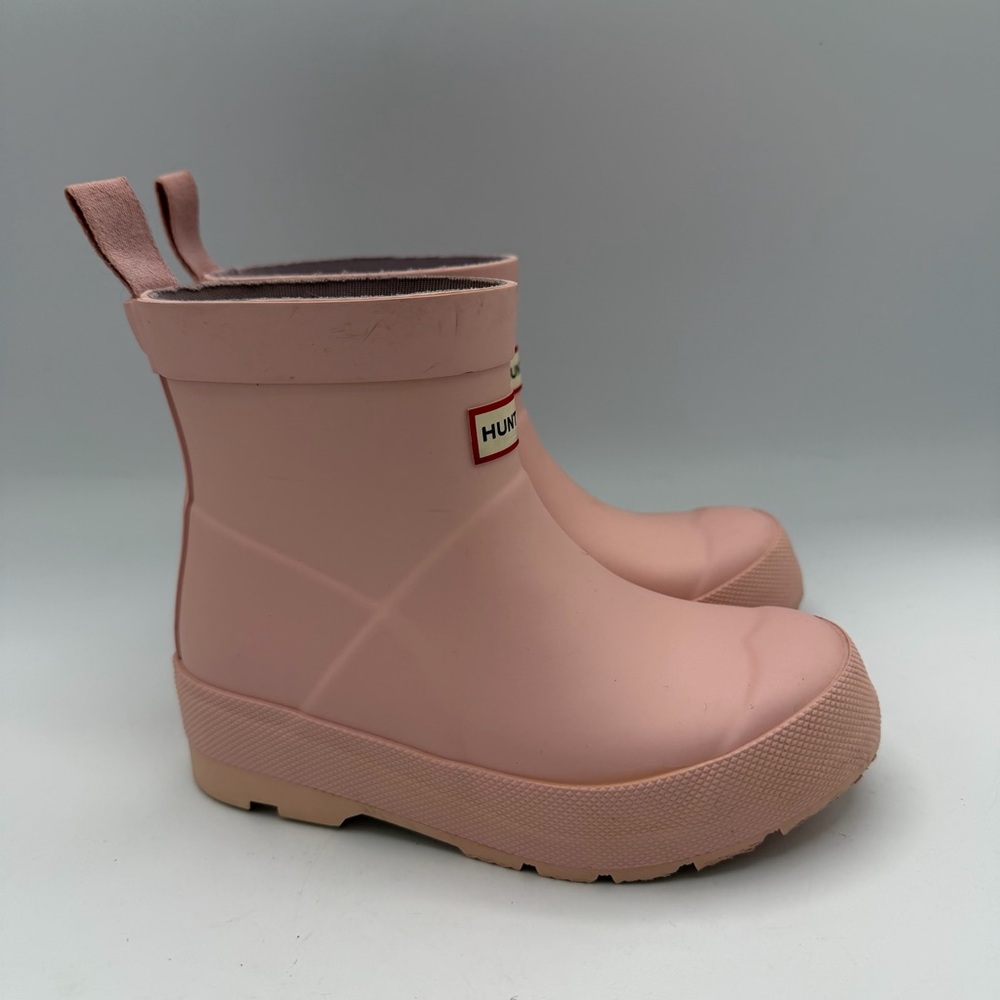 Hunter Play Boots Waterproof Azalea Pink Ankle Rain Boot Size US 12 UK 10 - Picture 6 of 8